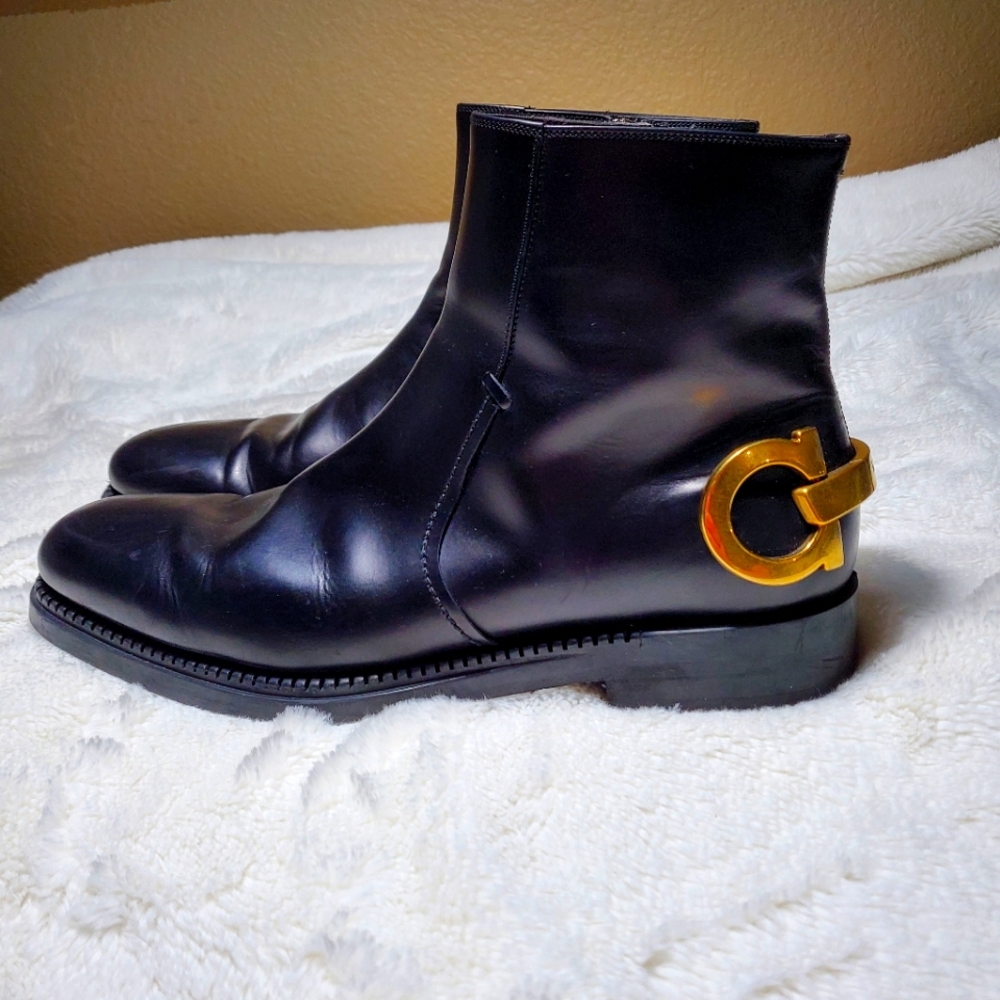 Men's Black Ferragamo Bankley Boot